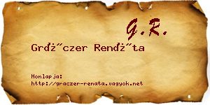 Gráczer Renáta névjegykártya